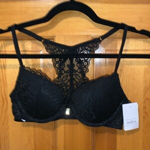 AUDEN Demi-Coverage, Lace, Push Up Racerback Bra w/Front Closure, Size: 34A, NWT